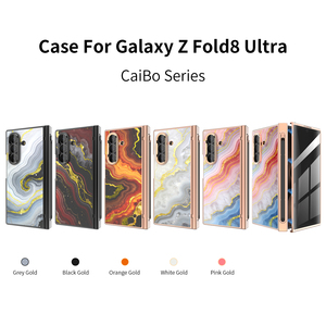 เคสโทรศัพท์พับได้ลายหินอ่อนหลากสีสำหรับ Galaxy Z Fold8 Ultra TPU PC กันกระแทก ไม่มีที่วาง - Product Image 1