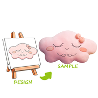 Peluche personnalisée avec boîte surprise - Design brodé, doublure en nylon et en maille