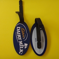 Étiquette de bagage en PVC souple et durable, best-seller, avec personnage d'anime, porte-cartes d'identité de voyage, personnalisable, promotionnelle