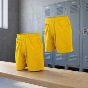 Shorts de sport décontractés multi-usages pour hommes, été, simples, unis, avec cordon de serrage, 100% polyester, séchage rapide, respirants, pour la course à pied et la remise en forme - Product Image 3