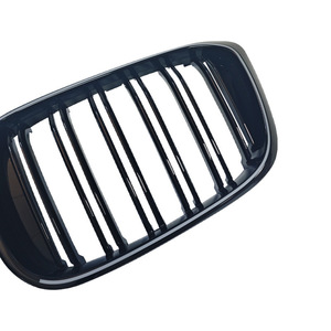 Parrilla LED negra brillante de doble línea para BMW X3 G01 con iluminación para actualización de modelos 2018-2021 - Product Image 5