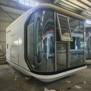 2025 modelo de fábrica nueva llegada gran oferta contenedor prefabricado cápsula espacial de lujo Casa patio trasero con cocina para <span class=keywords><strong>Costa</strong></span> de Marfil - Product Image 1