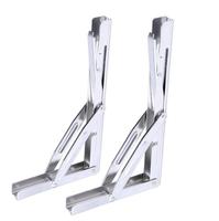 4mm-Thick 4PC de acero inoxidable estante soportes de estantes flotantes pesado "L" soportes de esquina apoyo colgante de pared 6X4 pulgadas