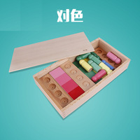 Zhiqu Montessori série sensorielle couleur correspondant maternelle blocs de construction jeux de sol en gros pour l'apprentissage correspondant