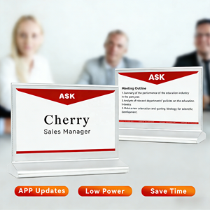 بطاقة اجتماعات إلكترونية مخصصة بشاشة حبر لاسلكية ASK وشاشة عرض واضحة - Product Image 4