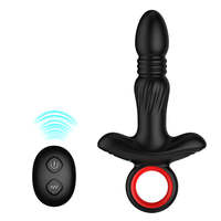 Neuer Analplug mit Kabelloser Fernbedienung, Magnetischer Aufladung, USB, Wasserdicht, Metall, Elektrisch Ausziehbarer Anal-Vibrator Sexspielzeug