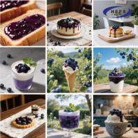 HEFS OEM Super Kwaliteit Blauwe Bosbessenjam Goedkope Groothandel Natuurlijke Fruitpasta