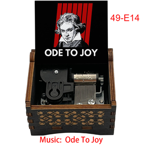 Caja de Música de Madera Vintage con Mecanismo de Cuerda, <span class=keywords><strong>Ode</strong></span> a la Alegría, Movimiento Musical Sankyo (<span class=keywords><strong>Ode</strong></span> a la Alegría) - Product Image 2