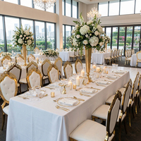 Chaise de salle à manger Chiavari en titane or cadre en acier inoxydable chaise de mariage de banquet moderne fêtes en plein air restaurants hôtels