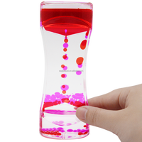 Goutte de liquide violet 3min flottant sablier acrylique huile liquide minuterie