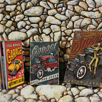 Vente en gros de panneaux métalliques vintage personnalisés, panneaux en tôle vintage, pour la décoration murale de bars et de garages.