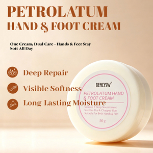 Crème pour les mains et les pieds à la vitamine E et au pétrolatum, fabriquée sur mesure en usine : hydratation intense, réparation des peaux sèches et gercées, antioxydante - Product Image 2