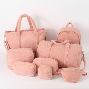 Sac de voyage fourre-tout pour filles, musette rose de week-end, super mignon, en <span class=keywords><strong>peluche</strong></span>, pour enfants, nouvelle collection hiver - Product Image 6