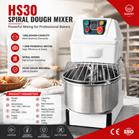 Pétrin Spirale Commercial 12KG Double Vitesse Double Action avec Moteur en Cuivre Pur et Minuteur Numérique