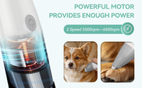 Tondeuse à poils pour animaux de compagnie rechargeable automatique à 2 vitesses, 4 en 1, sans fil, silencieuse, avec tondeuse pour pattes et lime à ongles (céramique)