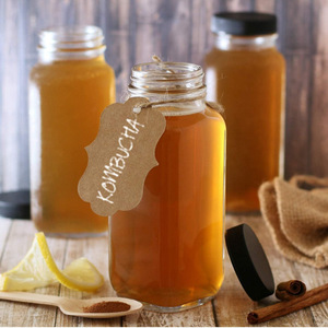 Botellas de Bebidas Más Vendidas, Botellas de Vidrio Cuadradas Portátiles, Vasos para Té de Burbujas, Frascos Cuadrados para Condimentos - Product Image 5