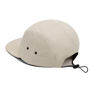 Venta al por mayor personalizable 5-Panel de ala plana gorra de camping correa elástica negro nueva temporada todos al aire libre aplicable Impresión de logotipo - Product Image 4