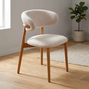 Sillas Blancas Elegantes y Cómodas para Interiores de Restaurantes y Hoteles con Base de Madera - Product Image 3