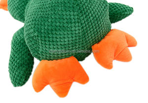 Kaz yıkılmaz köpek oyuncaklar agresif Chewers cins kırışık gıcırtılı peluş yavru çiğnemek diş çıkarma ördek köpek oyuncak - Product Image 6