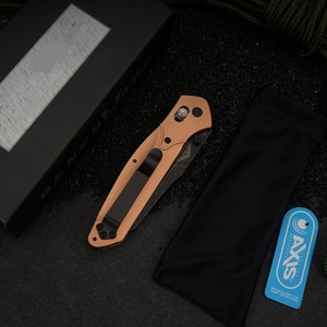 Cuchillo Plegable para Camping Tredknix BM940 OEM, Hoja de Acero Inoxidable S30V, Punta de Lanza, Mango de Aluminio, Grado Industrial, 0.3 Años - Product Image 4
