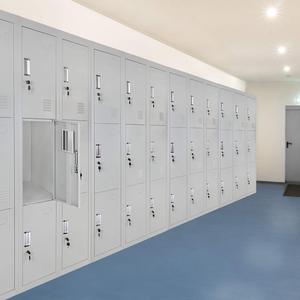 9 Doors Metal <b>Locker</b> Steel <b>Wardrobe</b> with Mirror Clothing <b>Locker</b> School Employee Staff Worker Storage Gym Changing Room - Product Image 5