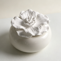 Diffuseur de parfum d'ambiance 100 ml en céramique, plâtre aromatique parfumé, fleur en porcelaine faite à la main, diffuseur à bâtonnets d'huiles essentielles