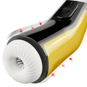 Conversión de frecuencia de succión completamente automática Calefacción Pronunciación interactiva Masturbador Bluetooth para hombres Copa de avión divertida - Product Image 5