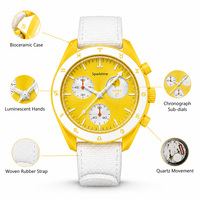 Montre à quartz chronographe, signe du zodiaque Taureau, verre en céramique, étanche 3 BAR, légère, tendance, sportive, logo personnalisé, OEM, vente en gros