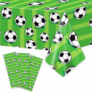 Football Party PEVA Printed <b>Tablecloth</b> Disposable Oilproof Durable Eco-Friendly Customizable Sports Game Decoration - Product Image 1
