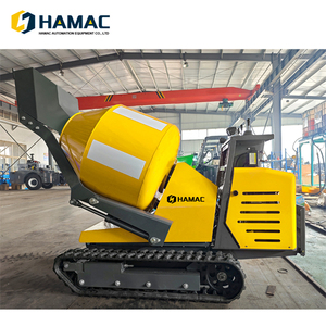 Hochwertiger Kleiner Mini-Betonmischer mit Hydraulik, Raupenfahrwerk und Ladeschaufel zum Verkauf - Product Image 4