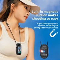 Caméra de mouvement 4K compacte pour vlog, enregistreur de conduite moto, activités de plein air, plongée et enregistrement d'animaux de compagnie, avec écran de 1,5 pouce
