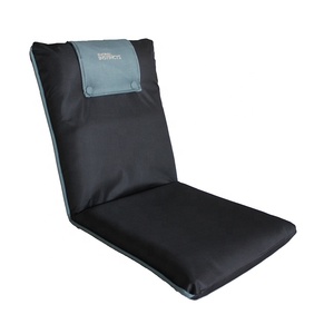 Outdoor Indoor Comfortable Padded Adjustable Ground Folding <strong>Floor</strong> Chair <strong>Seat</strong> with Backrest - Product Image 4