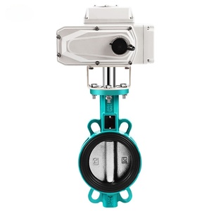 Válvula de Mariposa de Accionamiento Eléctrico Tipo Wafer para Agua a Media Presión, Inoxidable SS304 SS316 CF8 CF8M, Estándar ANSI DIN JIS, Precio de Fábrica - Product Image 2