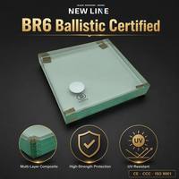Verre trempé stratifié double couche triple vitrage isolant pare-balles pour fenêtres de maison