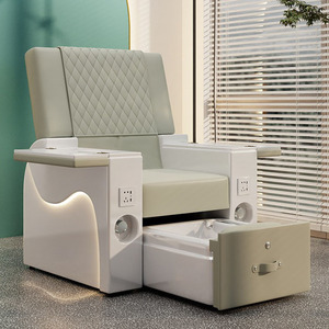 Luxury Electric Reclining ABS Spa Bed for Nail <b>Salon</b> & Home Use Foot Care Pedicure with Customizable Colors and Massage Function - Product Image 2