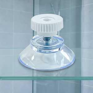 ถ้วยดูดสุญญากาศพีวีซีใสแบบกำหนดเองพร้อมน็อตยึดสำหรับแขวนกระจก - Product Image 3
