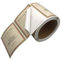 Etiquetas Personalizadas para Botellas de Vino con Lámina Dorada, Pegatinas de Papel en Relieve para Bebidas