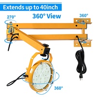 Pabrik Pabrik ETL terdaftar desain tugas berat Led pencahayaan sementara 50W lengan ayun LED dok pemuatan lampu Led