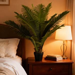 Palmera Artificial de Plástico de Alta Calidad al por Mayor de Fábrica, Bonsái Pequeño de 90 cm <span class=keywords><strong>para</strong></span> Decoración Interior y <span class=keywords><strong>Exterior</strong></span> - Product Image 4
