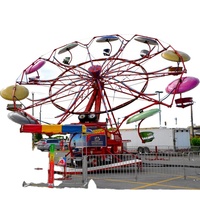 China Hersteller Vergnügungspark Riesenrad Fahrgeschäfte Aufregende Schaukel Twister Fallschirmspringer Doppelflugmaschine Fahrgeschäfte zum Verkauf