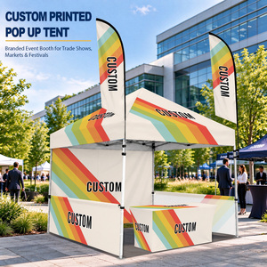 Printed 3x3m Trade Show Vendor Tent <b>Heavy</b> <b>Duty</b> Aluminum Frame Waterproof 600D Oxford Top Custom Advertisement Canopy Tent - Product Image 3