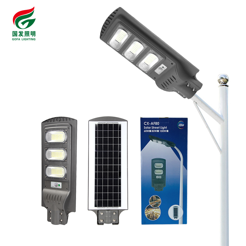 Ip65 impermeable Solar integrado calle Lanp 30W 60W 90W 120W al aire libre todo en un Solar Led la luz de calle