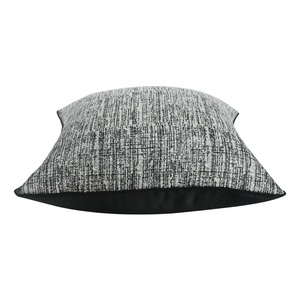 Housse de coussin classique en coton et Viscose, noir/blanc, design statique, pour la <span class=keywords><strong>maison</strong></span> - Product Image 3