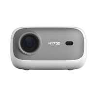 Proyektor Mini portabel pintar, proyektor Mini pintar 1080P 4K untuk teater rumah hy700 proyektor 4K bioskop 3D 1080p