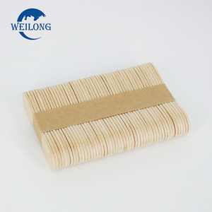 Cuillère à crème glacée jetable durable de 140mm Mini Greenwood en bois écologique pour le camping en plein air - Product Image 4