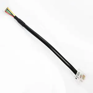 Ali baba top products 26AWG 4C multi core robot cable RJ12 to PHR-4 custom robot cables