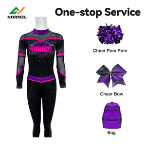 Uniformes de Animadoras de Manga Larga para Competencia, Ropa de Práctica de Animadoras, Uniformes de Animadoras Juveniles - Product Image 5