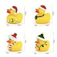 Nouveau Jouet de Bain en Caoutchouc Jaune en Forme de Canard qui Couine pour Enfants, Idéal pour les Jeux Aquatiques et comme Cadeau de Noël Transfrontalier