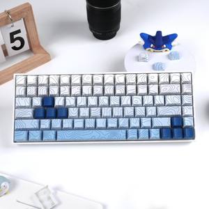 XVX Keycaps Bleu et Blanc Porcelaine Lignes Cerise Profil Side Print Dye-sub PBT Keycap Set (135-Key) Modèle <span class=keywords><strong>Cherry</strong></span> English - Product Image 2