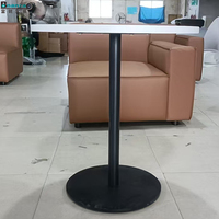 Table basse ronde KD blanche pure ou blanche